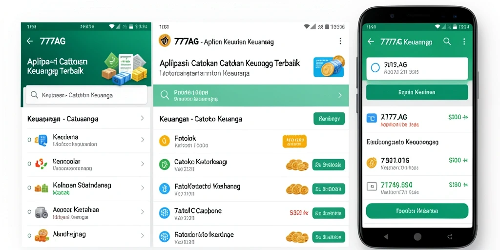 Tampilan antarmuka aplikasi Catatan Keuangan yang user-friendly.