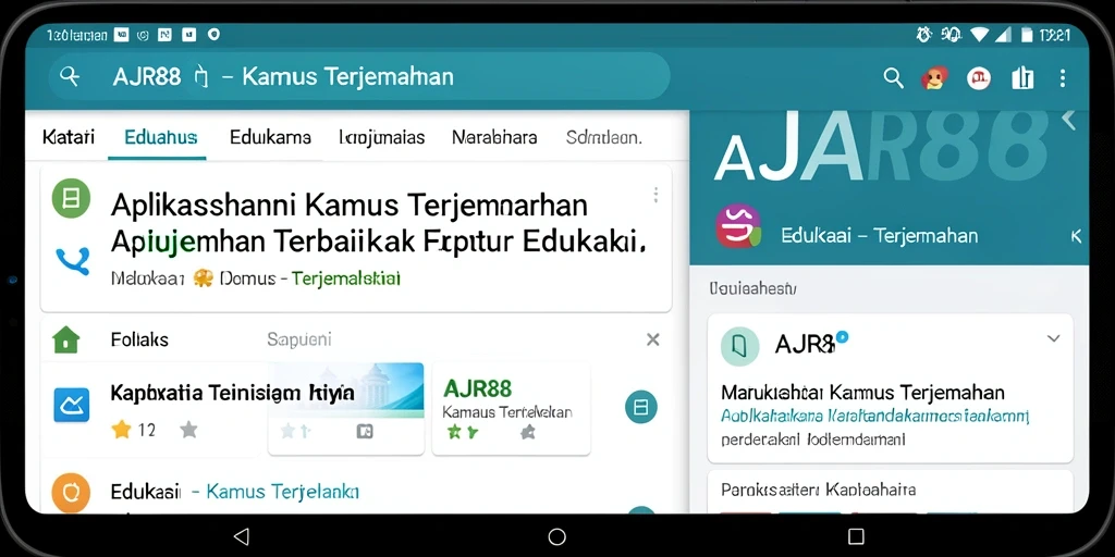 Tampilan antarmuka AJR88 yang bersih dan mudah digunakan.