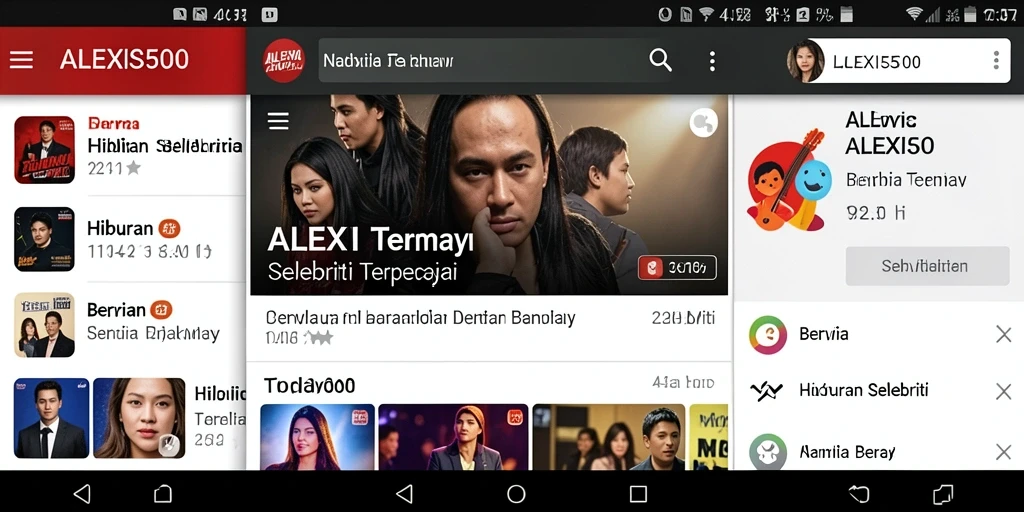 Tampilan antarmuka ALEXIS500 yang modern dan menarik.