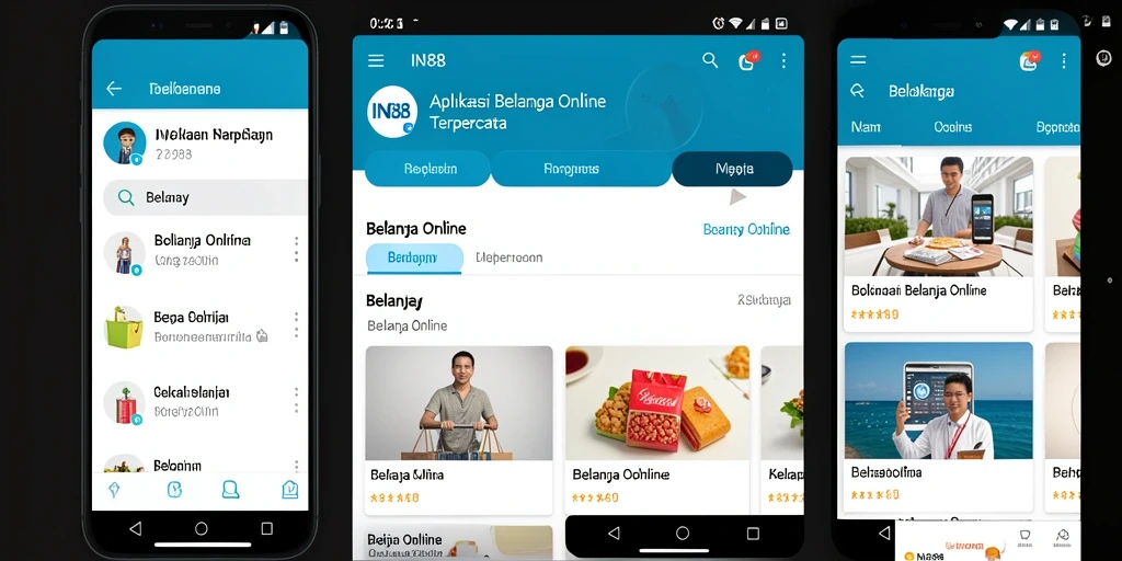 Antarmuka aplikasi IN88 yang mudah digunakan untuk Belanja Online.