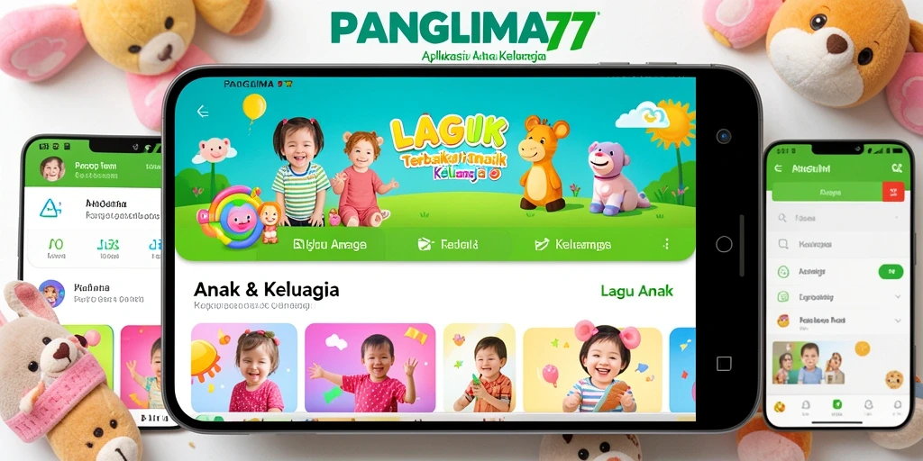 Tampilan antarmuka aplikasi PANGLIMA77 yang ramah anak.