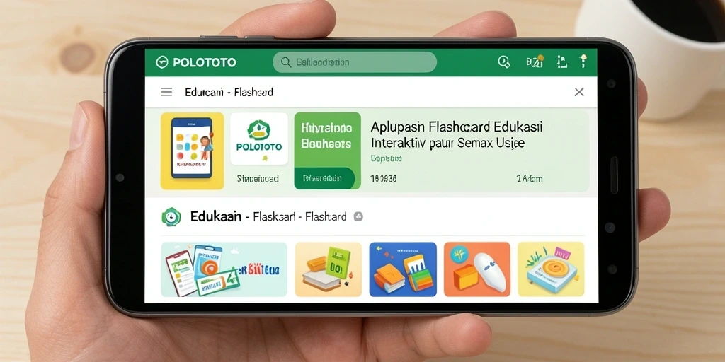 Antarmuka pengguna aplikasi POLOTOTO yang interaktif dan menyenangkan.