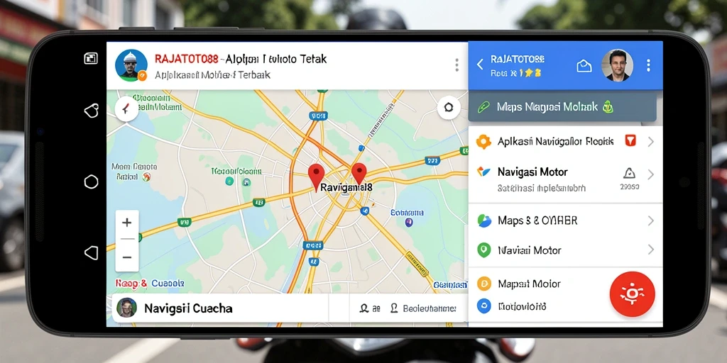 Tampilan antarmuka RAJATOTO88 saat navigasi motor.