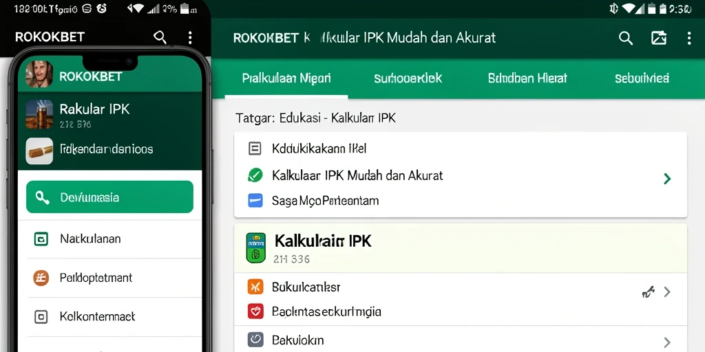 Tampilan antarmuka ROKOKBET yang sederhana dan efisien untuk kalkulasi IPK.