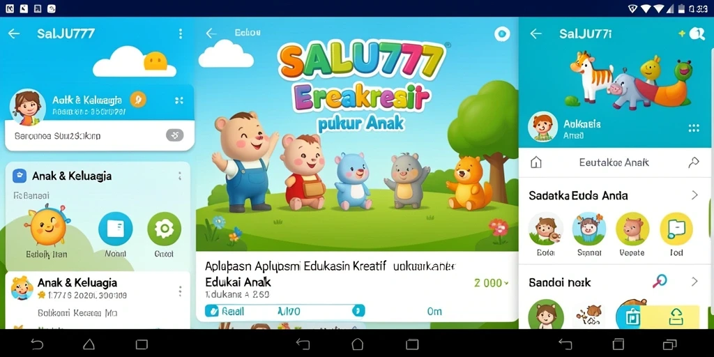 Tampilan antarmuka SALJU777 yang interaktif dan menarik bagi anak-anak.