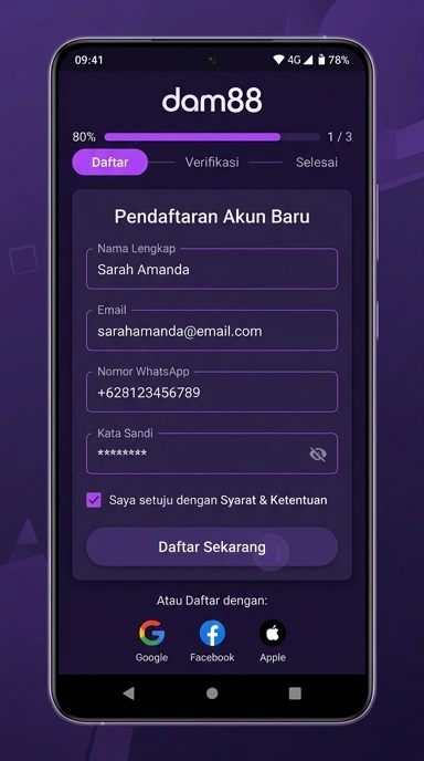 Panduan Mendaftar Akun Baru dam88 untuk Pengguna Android