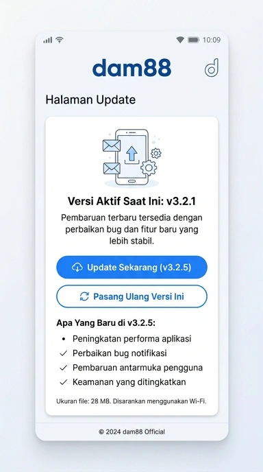 Riwayat Versi Aplikasi dam88 untuk Pengguna Android